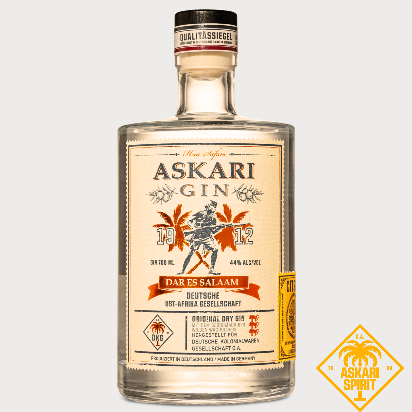 Askari Premium Gin Zitrusfrucht