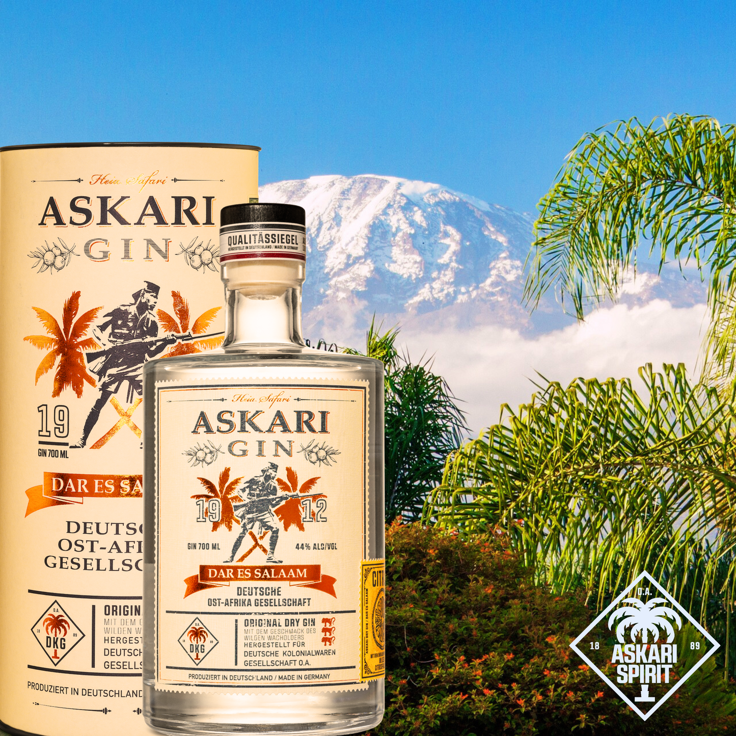 Askari Premium Gin Zitrusfrucht